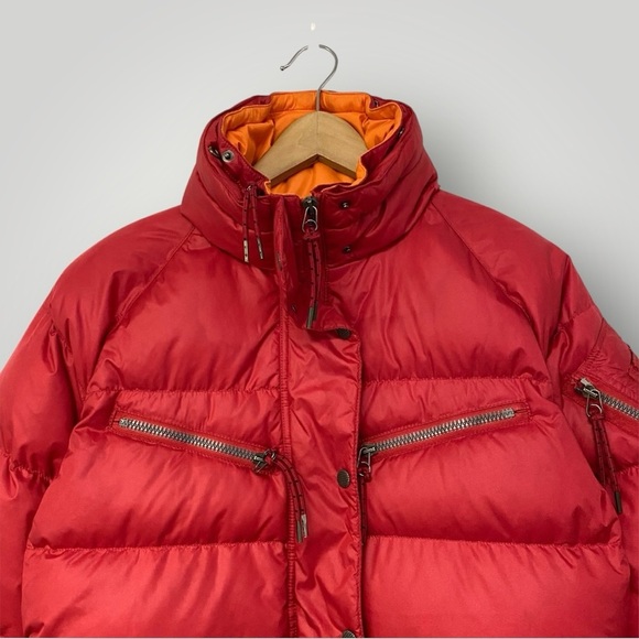 JET SET DUCK DOWN SKI PUFFER RED SZ M - Picture 2 of 12